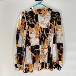 Faux Versace Blouse